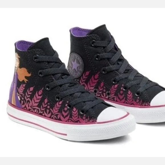 CONVERSE x Disney Frozen II Anna Sneakers Shoes Sz US 4 Youth/ UK 3.5/ EUR 36 - Picture 2 of 4